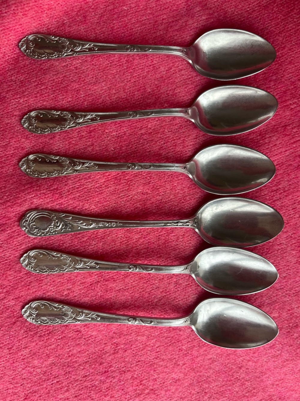 Silver plated vintage small spoons.